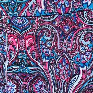 LuLaRoe maxi skirt XS blue pink black and white